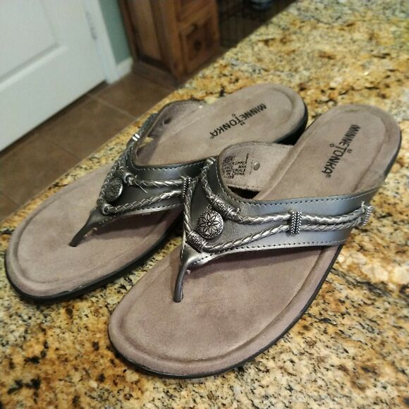 Minnetonka 5909041 Silverthorne Sandals Womens Size 9M Comfortable See Pics - Picture 1 of 8